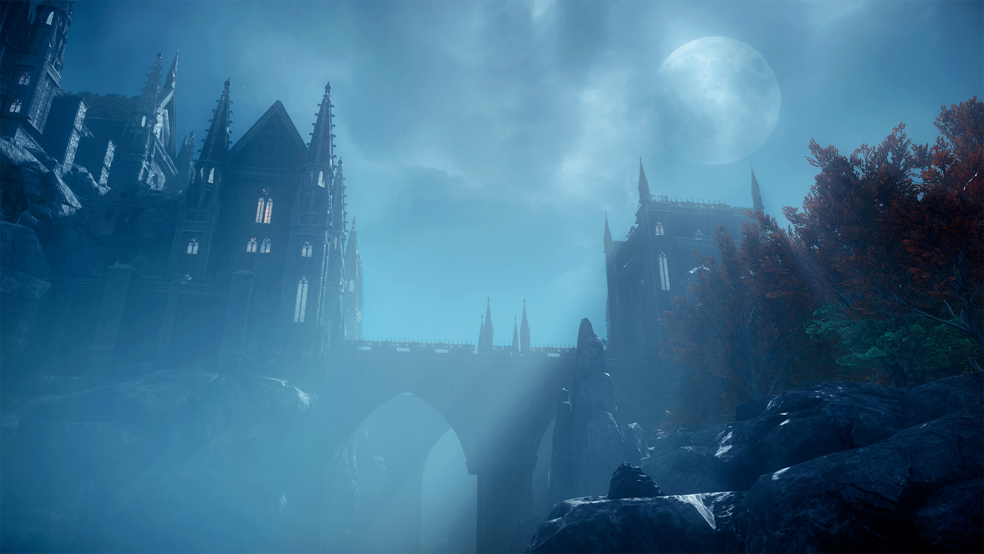 Nighthaven exterior path and fortifications