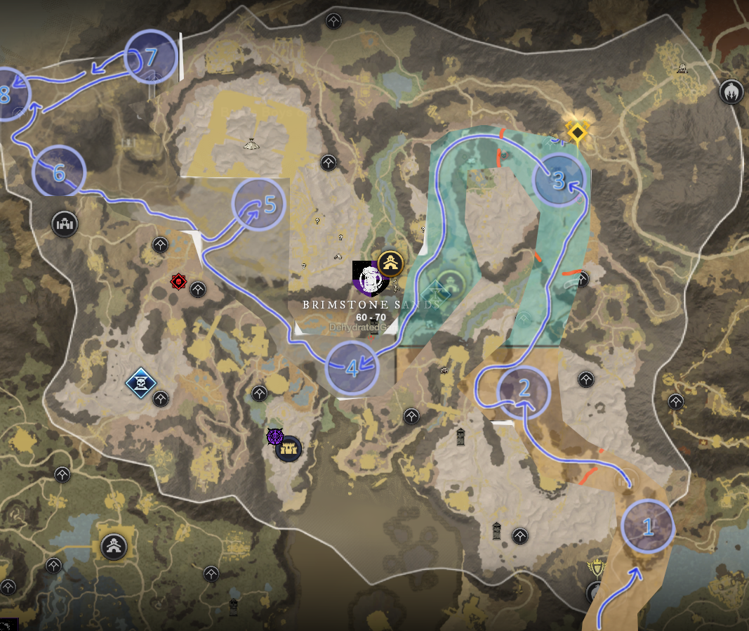 Main Story Quest map